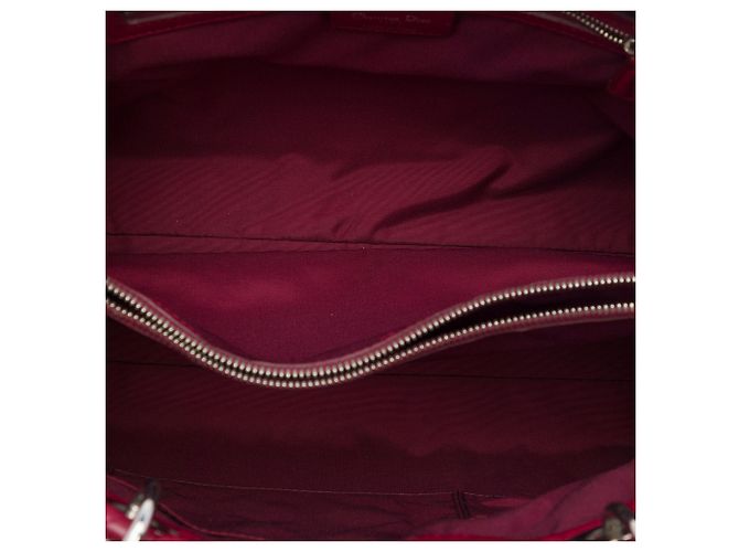 Tote Lady Dior Soft in agnello cannage rosso Dior Large - vista 4