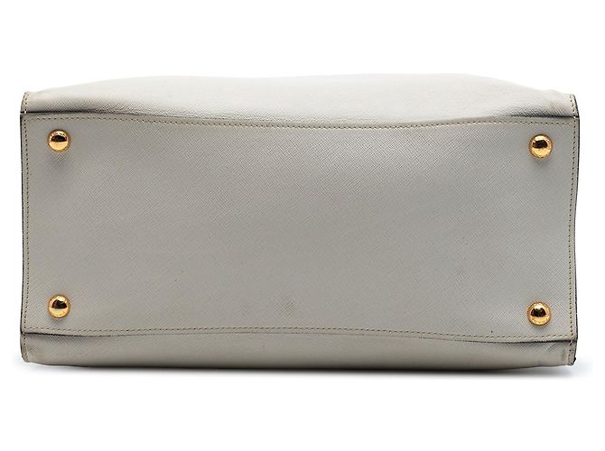 Borsa Tote e Borsa a tracolla Prada Saffiano Soft Triple Pocket bianca Bianco - vista 3