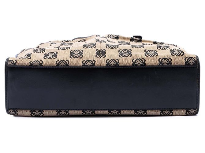 Tote in tela Anagram repeat beige LOEWE - vista 3