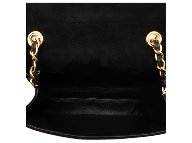 Bolsa transversal Chanel Small CC em camurça acolchoada preta Preto - vista 4