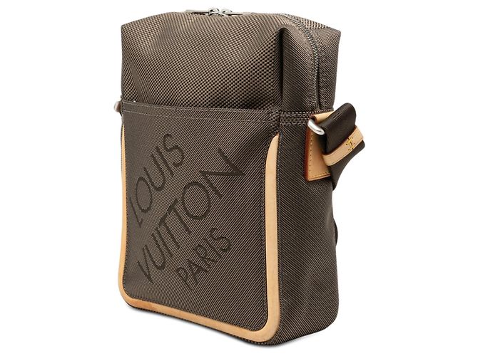 Borsa Messenger Citadin Louis Vuitton Damier Geant Marrone - vista 2