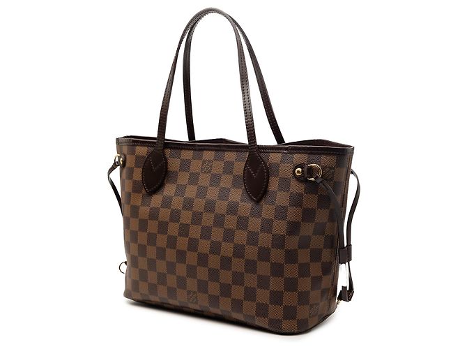 Borsa Tote Neverfull PM in Damier Ebene marrone Louis Vuitton - vista 2