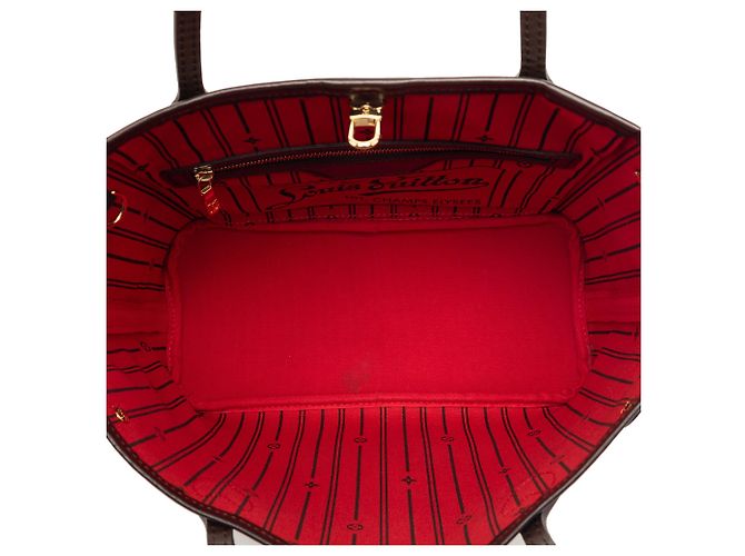 Borsa Tote Neverfull PM in Damier Ebene marrone Louis Vuitton - vista 4