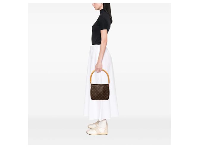 Borsa a tracolla Louis Vuitton Monogram Looping MM marrone - vista 7