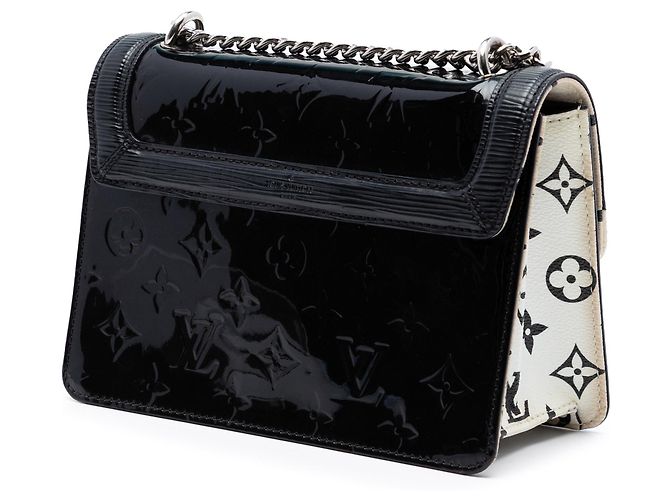 Borsa a tracolla Louis Vuitton Monogram Vernis Wynwood nera Nero - vista 2