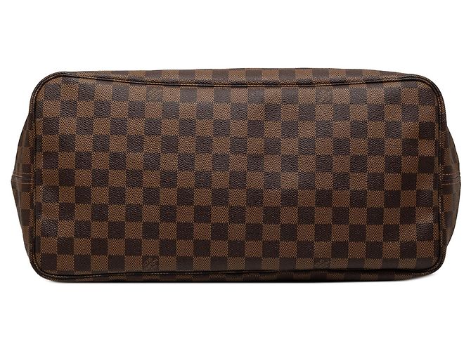 Borsa Tote Neverfull GM in Damier Ebene marrone Louis Vuitton - vista 3