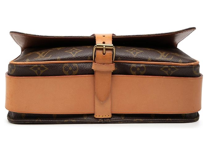 Borsa a tracolla marrone Louis Vuitton Monogram Cartouchiere GM - vista 3