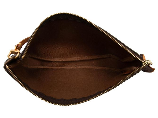 Borsa a tracolla Louis Vuitton Monogram Pochette Accessoires marrone - vista 4