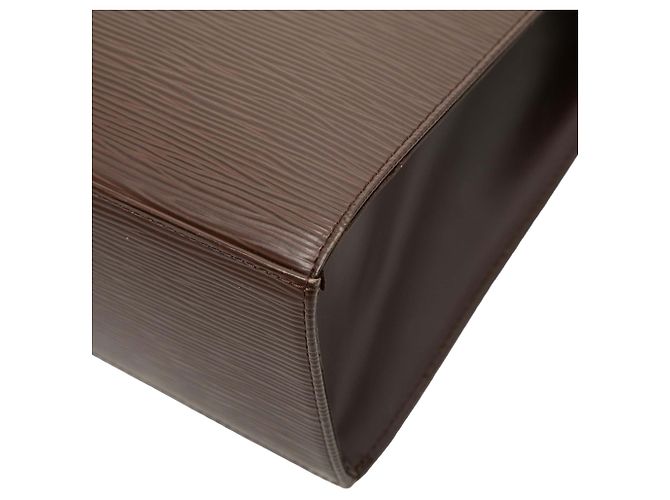 Borsa Louis Vuitton Epi Croisette PM marrone - vista 9