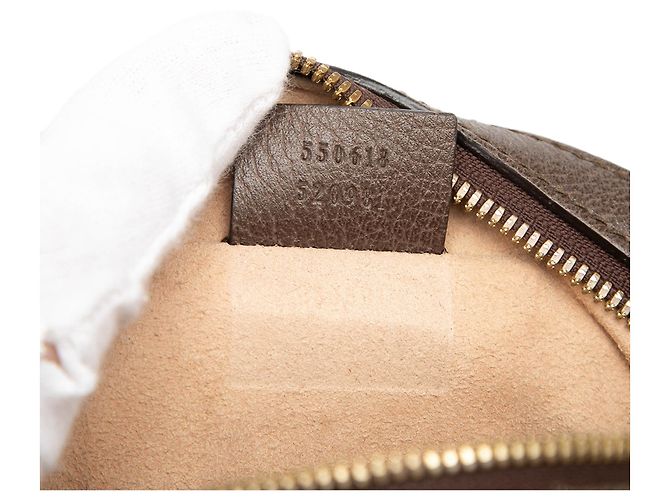 Gucci Mini GG Supreme Web Ophidia runde Umhängetasche beige - Ansicht 6
