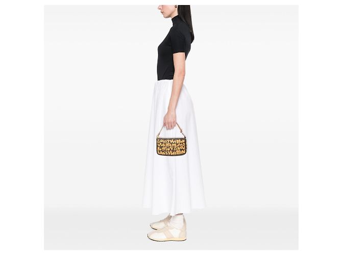 Bolso de hombro Louis Vuitton Stephen Sprouse Monogram Graffiti Marrón Castaño - vista 7