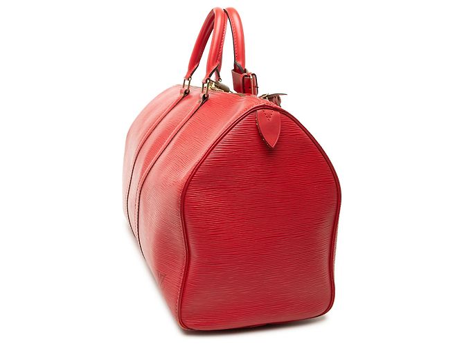 Borsa da viaggio Louis Vuitton Epi Keepall 45 rossa Rosso - vista 2