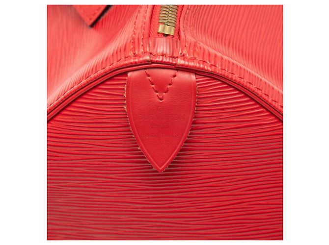 Borsa da viaggio Louis Vuitton Epi Keepall 45 rossa Rosso - vista 5