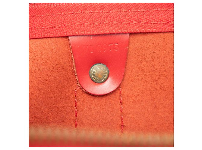 Borsa da viaggio Louis Vuitton Epi Keepall 45 rossa Rosso - vista 7