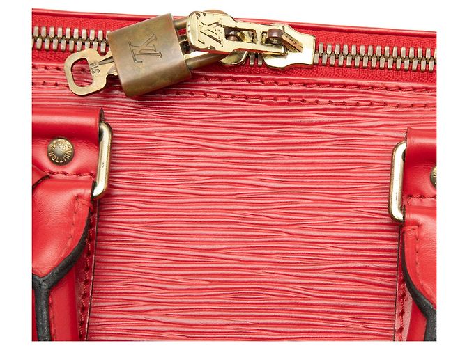 Borsa da viaggio Louis Vuitton Epi Keepall 45 rossa Rosso - vista 9