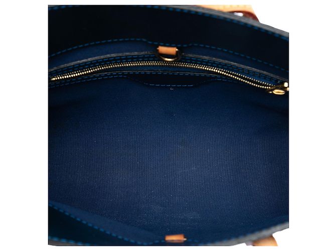 Borsa Louis Vuitton Monogram Vernis Catalina BB blu - vista 4