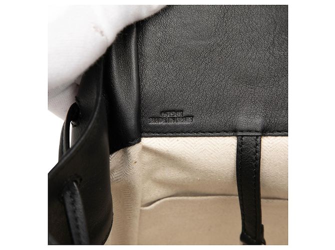 Schwarze LOEWE Small Leather Drawstring Hammock Tasche - Ansicht 6