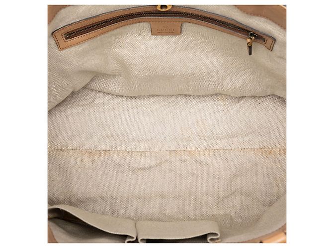 Tote Duilio Brogue Large Microguccissima marrone Gucci - vista 4
