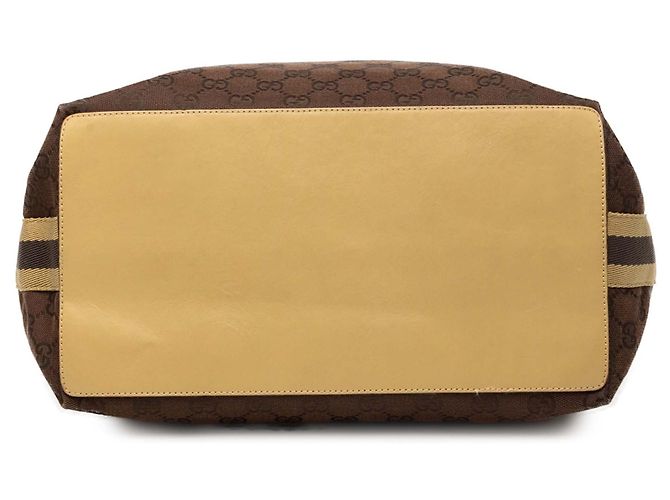 Borsa Shopper Large GG Canvas marrone Gucci - vista 3