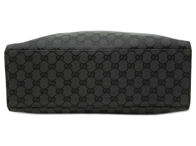 Borsa Gucci GG Canvas Bamboo grigia Grigio - vista 3