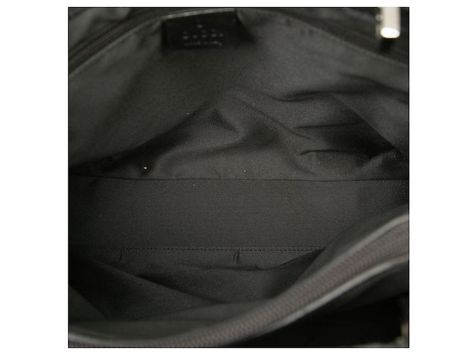 Borsa Gucci GG Canvas Bamboo grigia Grigio - vista 4