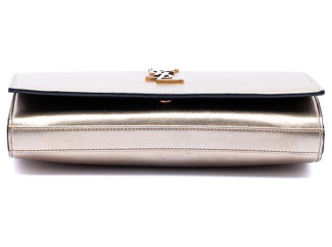 Borsa a tracolla Kate Medium in pelle di vitello metallizzata rosa Saint Laurent Monogram - vista 3