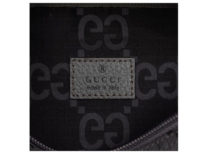 Borsa a tracolla in nylon ripstop GG grigio Gucci - vista 5