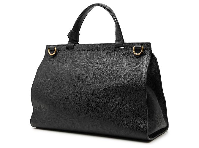 Borsa Gucci Small GG Marmont in pelle granulata nera Nero - vista 2