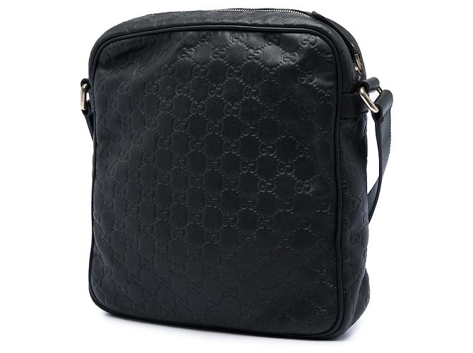 Borsa a tracolla Gucci Guccissima nera Nero - vista 2