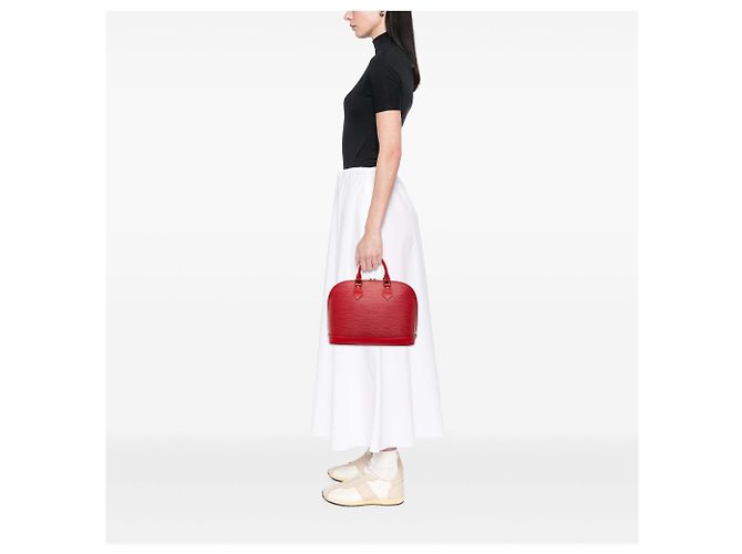 Borsa Louis Vuitton Epi Alma PM rossa Rot - Ansicht 7