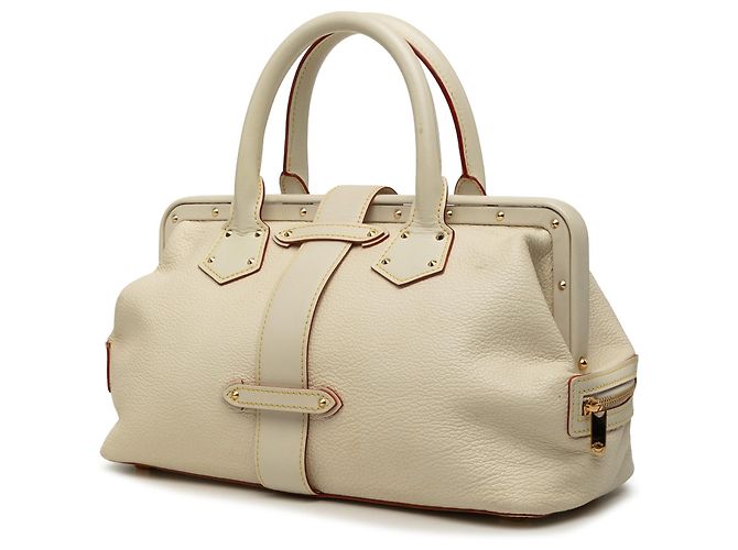 Weiße Louis Vuitton Suhali Lingenieux PM Handtasche - Ansicht 2