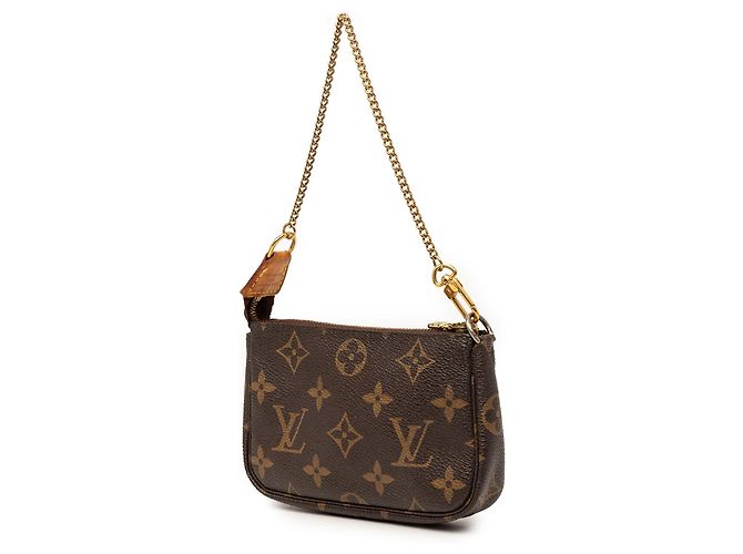 Borsa Louis Vuitton Monogram Mini Pochette Accessoires marrone - vista 2