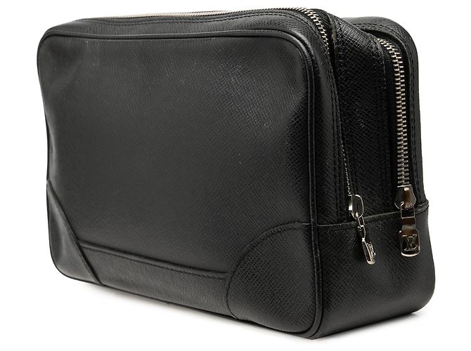 Clutch Louis Vuitton Taiga Neo Pavel nera Nero - vista 2