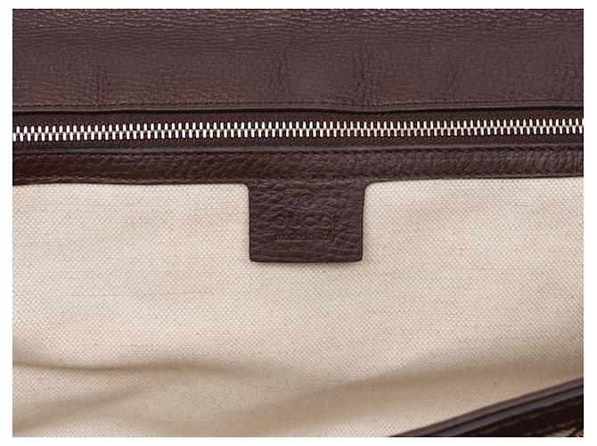 Bamboo Borsa con manico in bambù e monogramma Gucci marrone - vista 7