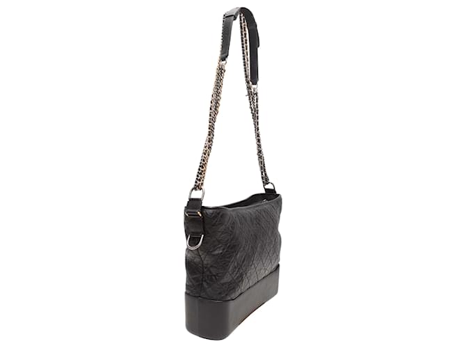 Borsa Hobo Chanel Gabrielle nera Nero - vista 2