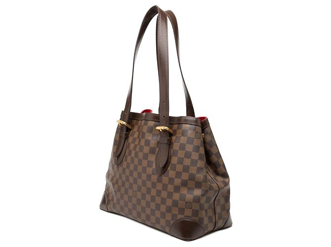 Borsa Tote Louis Vuitton Damier Ebene Hampstead MM marrone - vista 2