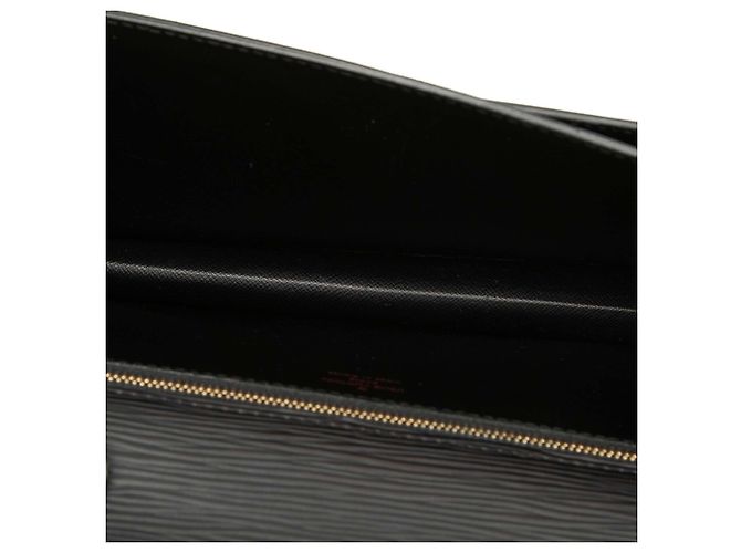 Clutch Louis Vuitton Epi Pochette Sellier Dragonne nera Nero - vista 4