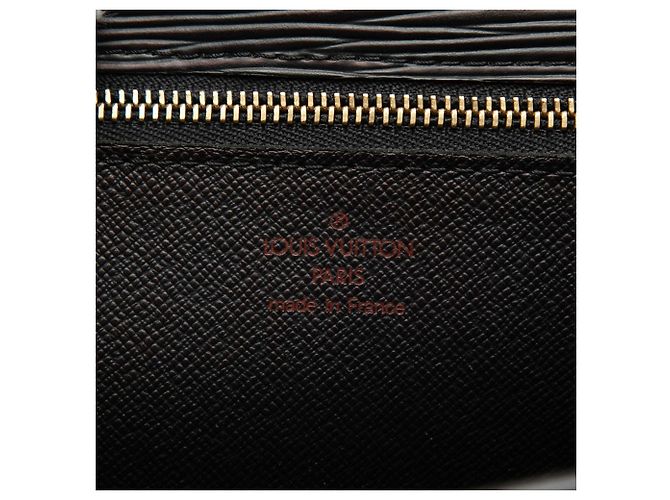 Clutch Louis Vuitton Epi Pochette Sellier Dragonne nera Nero - vista 6