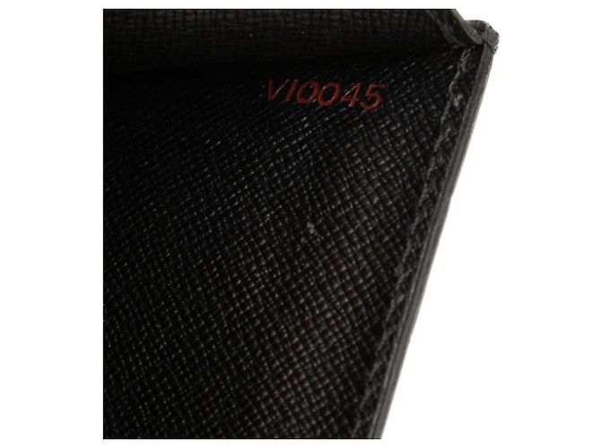 Clutch Louis Vuitton Epi Pochette Sellier Dragonne nera Nero - vista 7