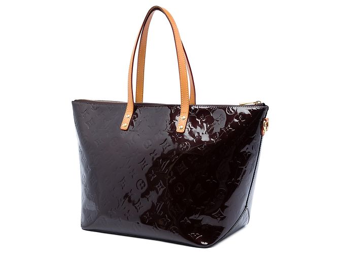 Borsa Tote Louis Vuitton Monogram Vernis Bellevue GM Viola Porpora - vista 2