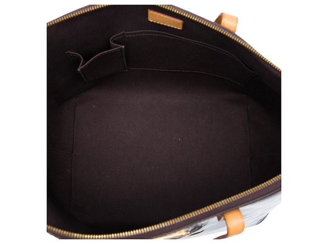 Borsa Tote Louis Vuitton Monogram Vernis Bellevue GM Viola Porpora - vista 4
