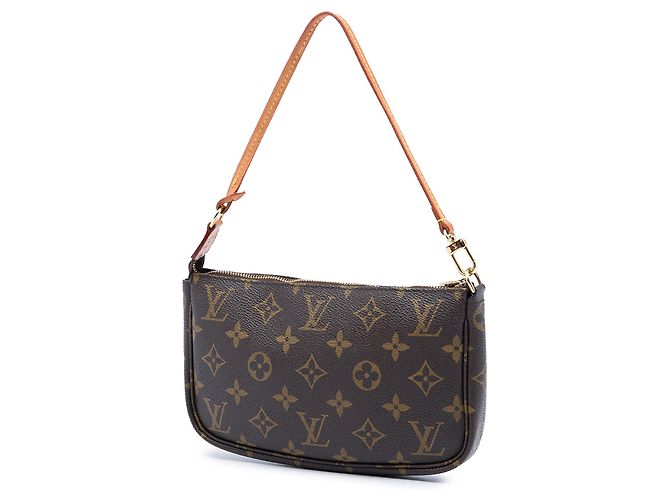 Borsa a tracolla Louis Vuitton Monogram Pochette Accessoires marrone - vista 2