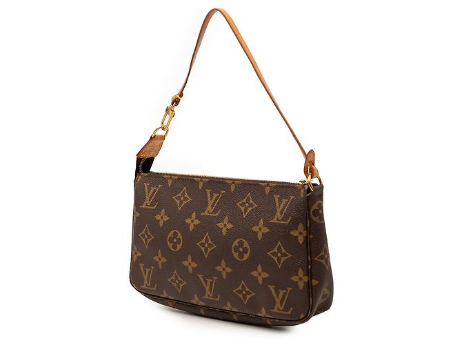Borsa a tracolla Louis Vuitton Monogram Pochette Accessoires marrone - vista 2