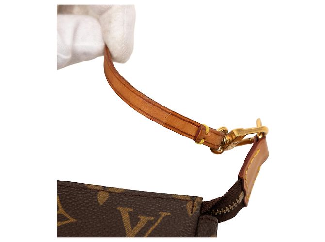 Borsa a tracolla Louis Vuitton Monogram Pochette Accessoires marrone - vista 7