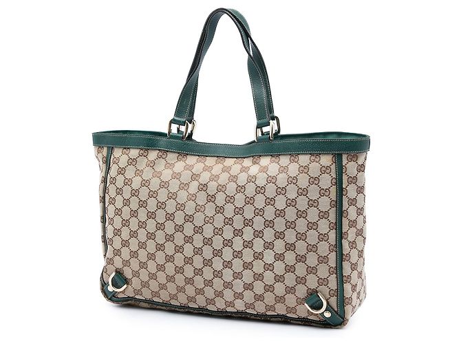 Tote Abbey GG Canvas con anello a D beige Gucci - vista 2