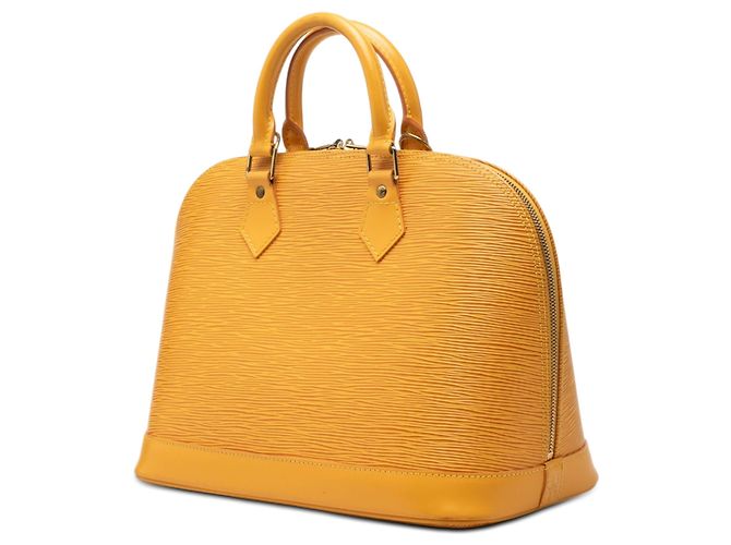 Borsa Louis Vuitton Epi Alma PM Gialla Giallo - vista 2