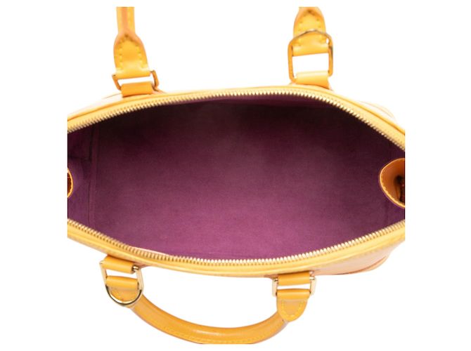 Borsa Louis Vuitton Epi Alma PM Gialla Giallo - vista 4
