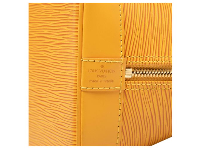 Borsa Louis Vuitton Epi Alma PM Gialla Giallo - vista 5