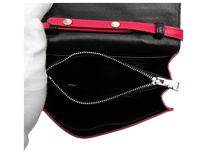 Borsa a tracolla Prada Box Calf rosa - vista 4