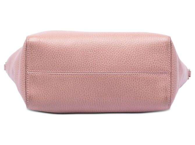 Mini borsa Swing in pelle rosa Gucci - vista 3
